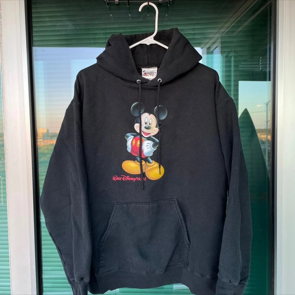 Vintage Disney World Mickey Mouse Hoodie Men's Medium